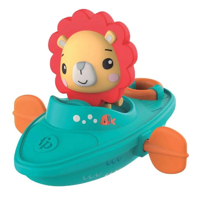 Jucarie Baie Bebe Fisher-Price | Barcuta cu Leu, Plutitoare
