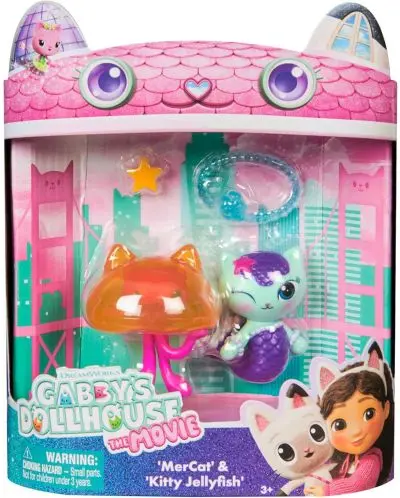 Set figurine Gabby's Dollhouse Mercat si Pisicuta meduza - accesorii
