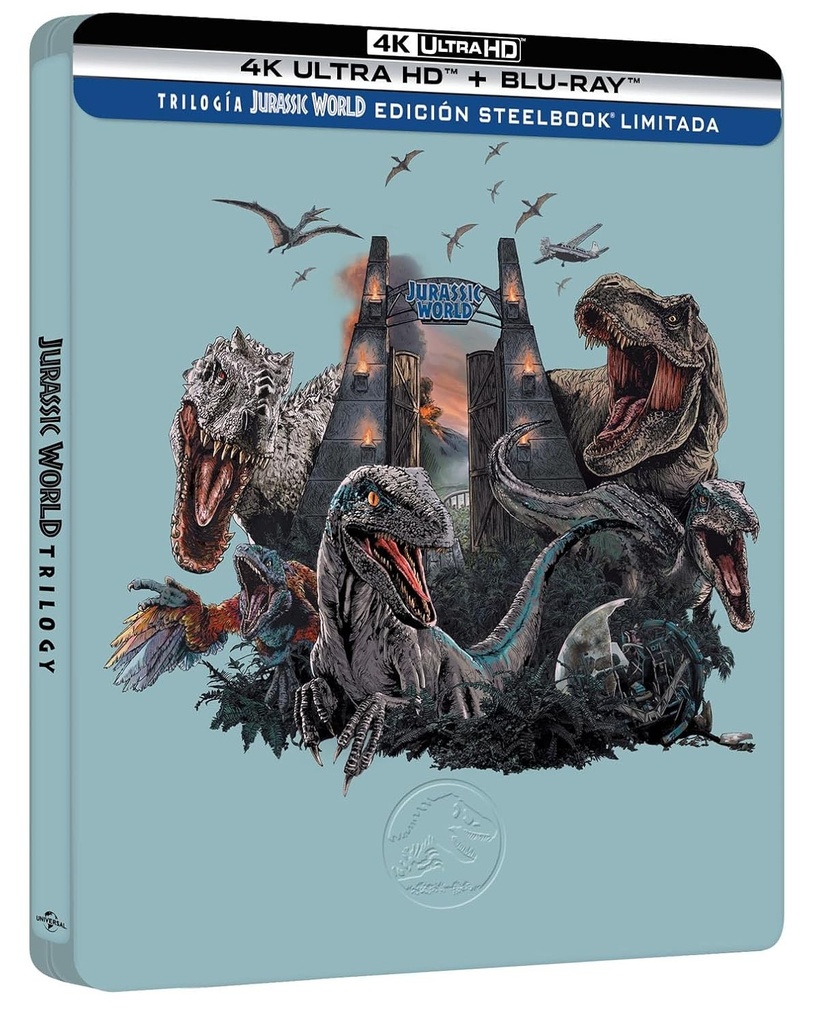 Trilogia Jurassic World (4K UHD + Blu-ray) (Ediție Specială Steel) [Blu-ray]