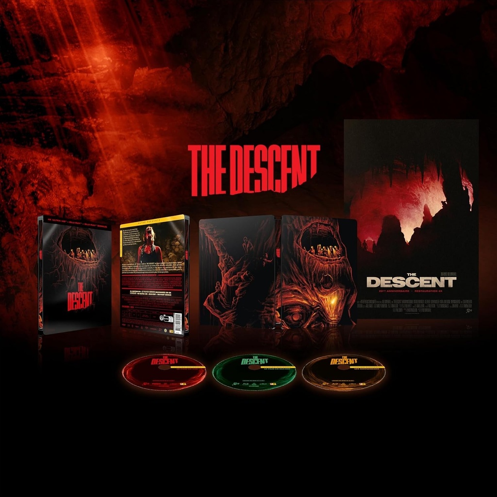 The Descent [4K Ultra HD + Blu-ray + Blu-ray bonus + Poster - Carcasă SteelBook® limitată]