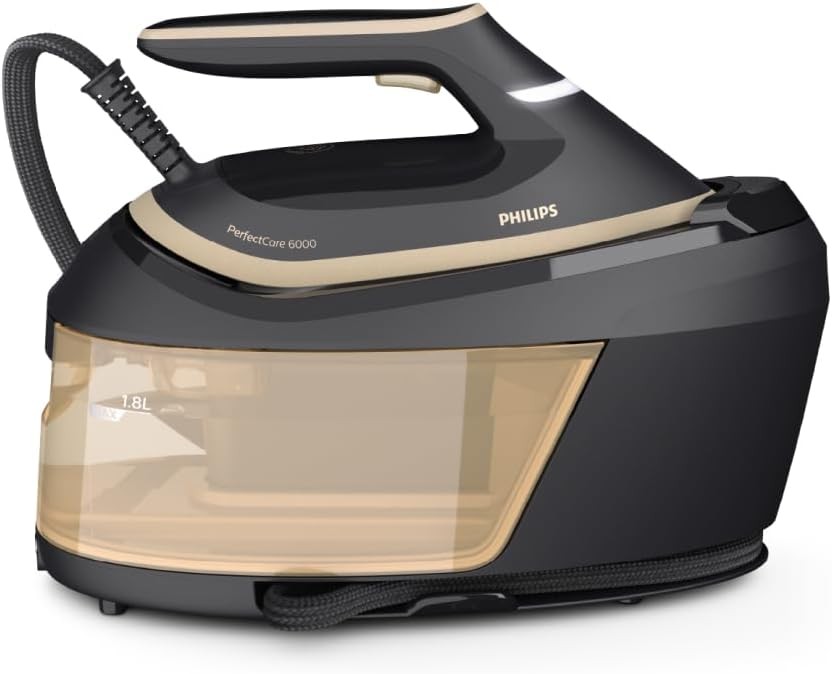 Fier de călcat cu abur Philips PerfectCare 6000, 8 bari, 600 g/min