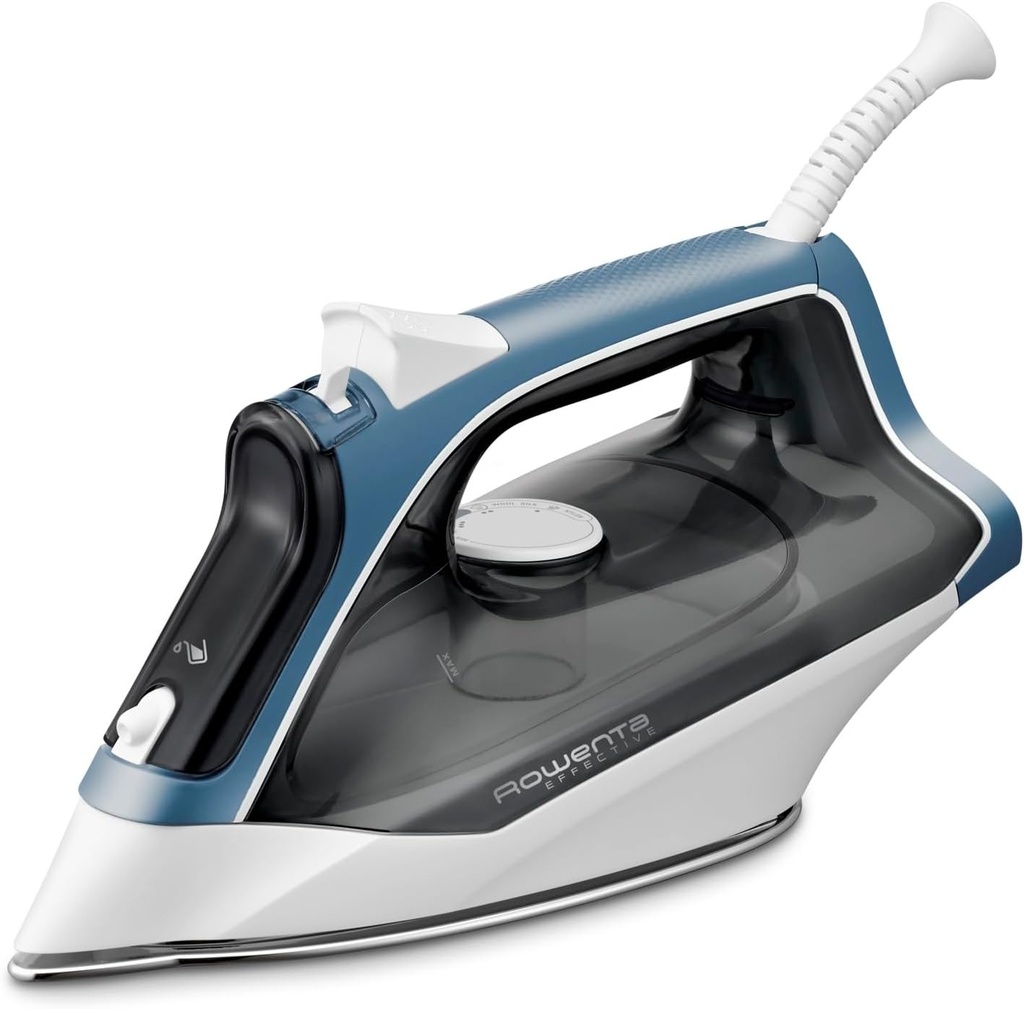 Fier de călcat cu abur Rowenta DX1531 Effective 2, anticalcar integrat, jet de abur de 100 g, putere 2200 W, debit continuu de abur, rezistent