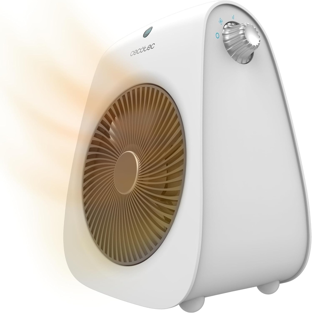 Aerotermă cu ventilator Cecotec ReadyWarm 2000 Max Force, albă. 2000 W, 2 niveluri de putere, 3 moduri de funcționare (rece/cald/fierbinte), ușoară, manuală, silențioasă, protecție la supraîncălzire.
