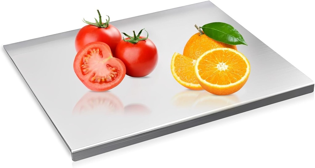 Tocător din oțel inoxidabil 304, 30 cm x 40 cm, blat de lucru rezistent din oțel inoxidabil pentru frământarea cărnii, legumelor, produselor de patiserie