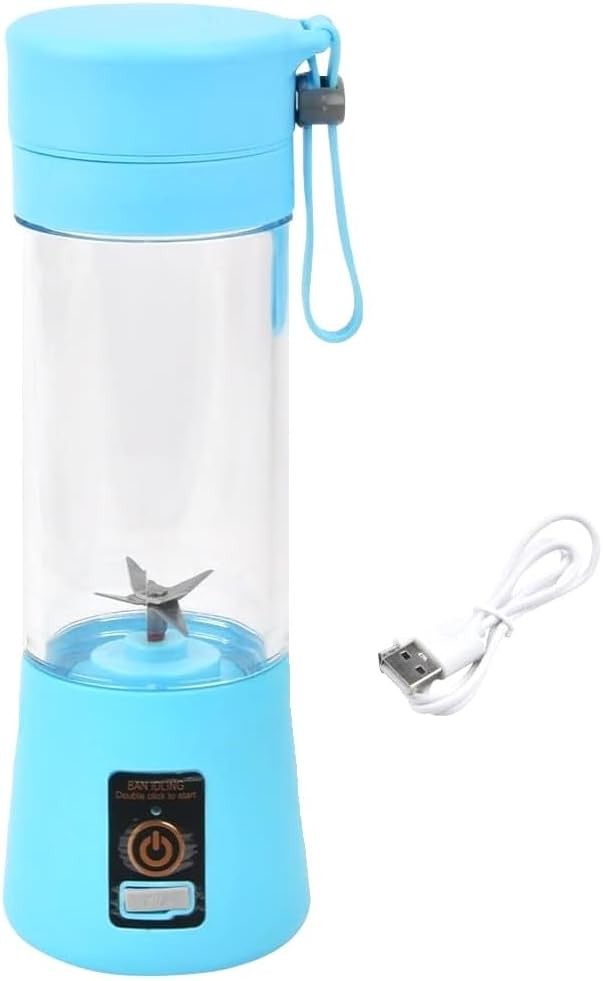 Mini blender electric portabil cu încărcare USB, potrivit pentru smoothie-uri, 380 ml
