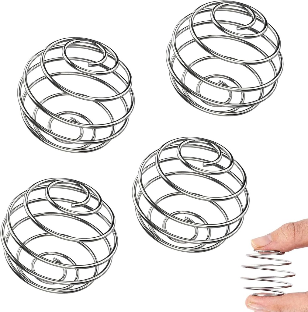 Cfcyhla Shaker cu bile metalice pentru proteine, format din 4 piese, Shaker din oțel inoxidabil, Blenderul nostru cu bile, Shaker pentru proteine, Shaker pentru băuturi mixte