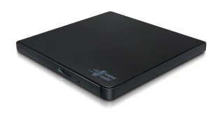 Hitachi-LG Slim Portable DVD-Writer unități optice DVD±RW Negru