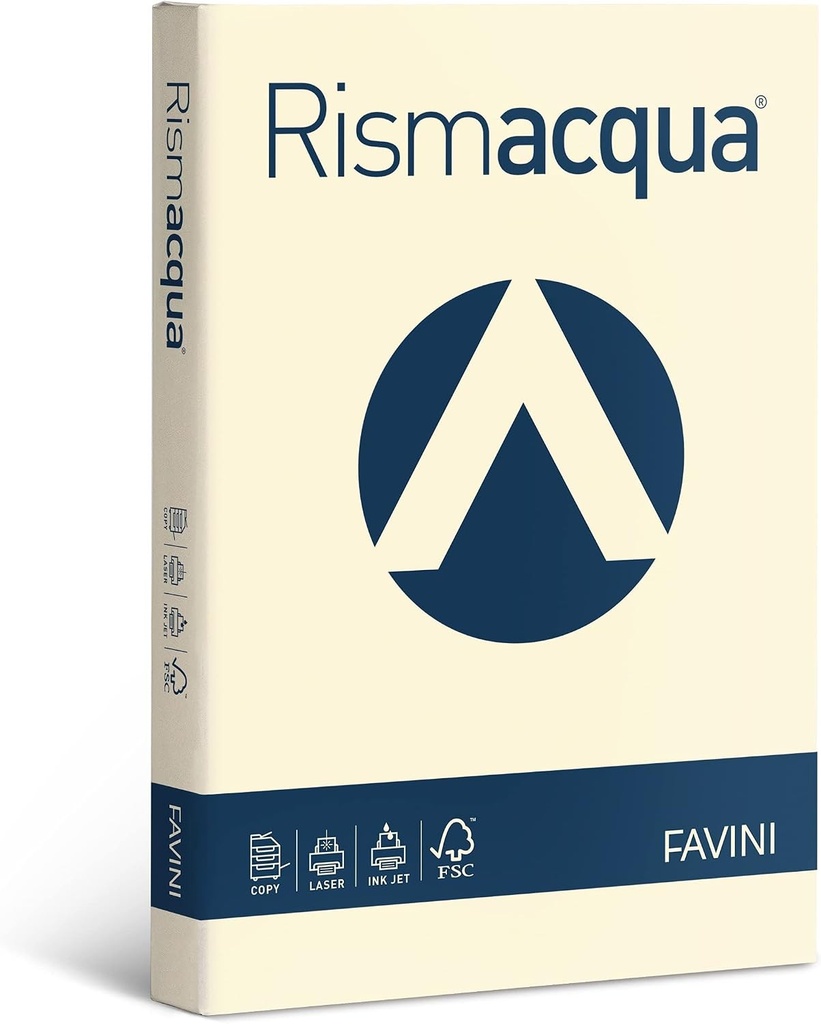 Hârtie RISMACQUA 140g A4 200fg Fildeș 110 FAVINI
