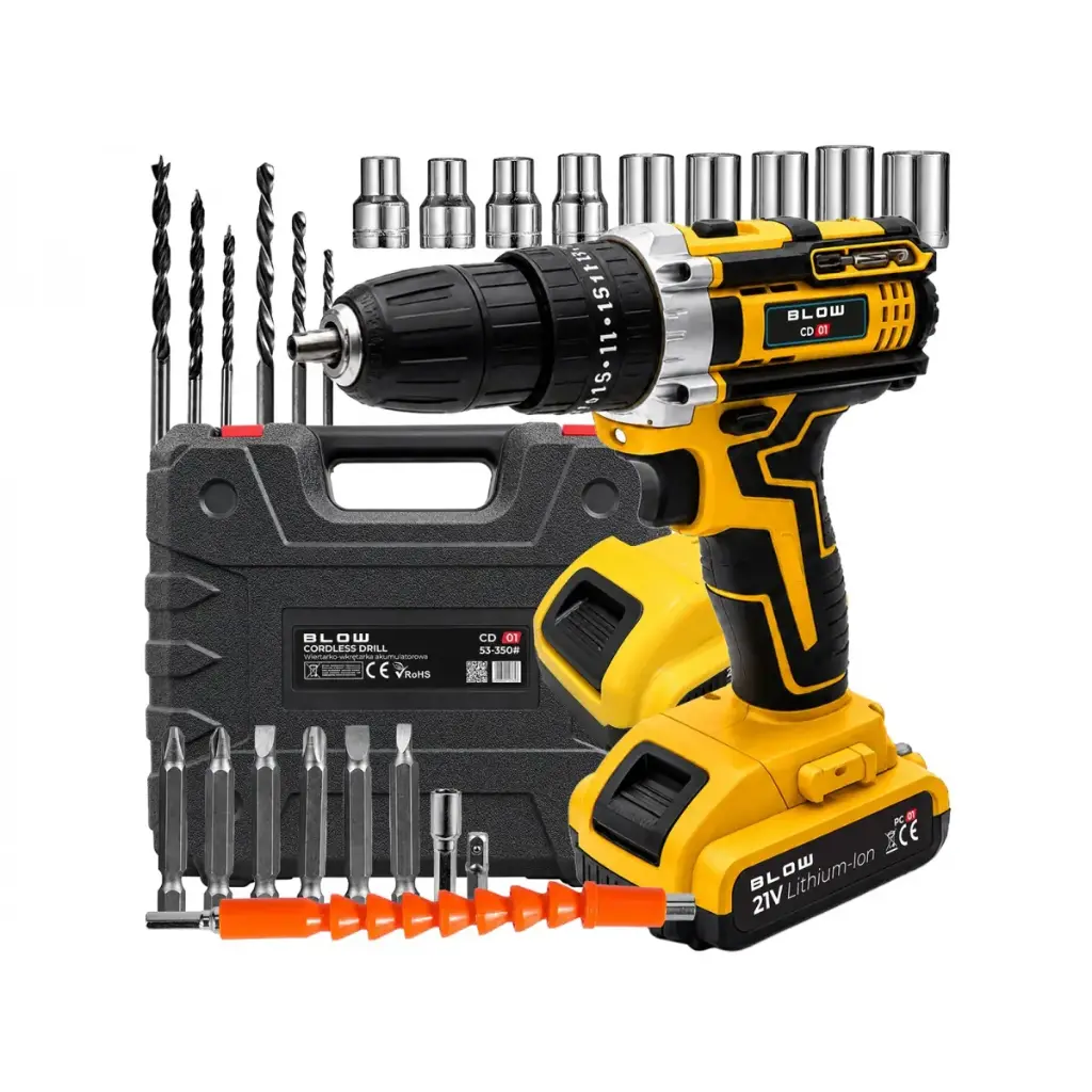 Mașină de găurit cu suflare fără fir 21v 53-350