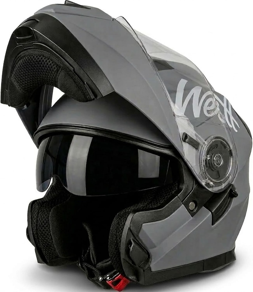 Cască de motocicletă WESTT Torque X Flip-Up cu vizieră dublă, certificată ECE (S-XL)