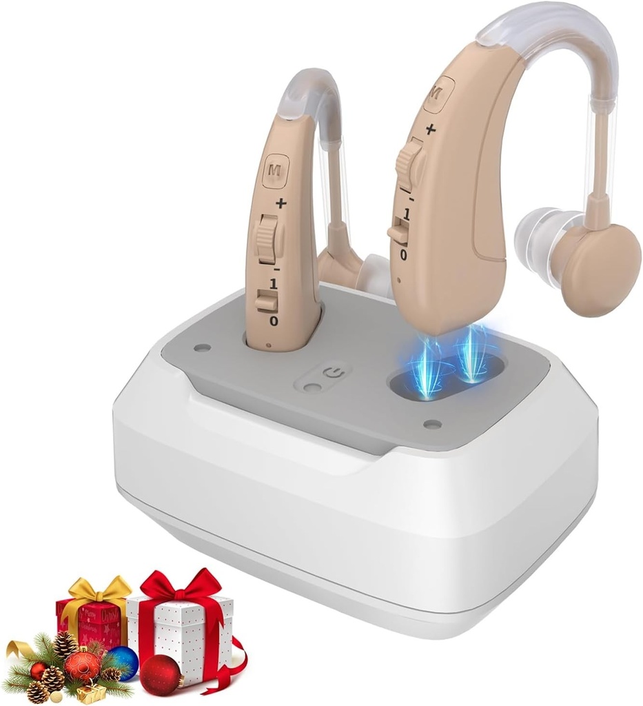Dispozitiv audio wireless Delmicure cu anulare inteligentă a zgomotului, 4 moduri și volum reglabil, pachet de 2 (dublu)