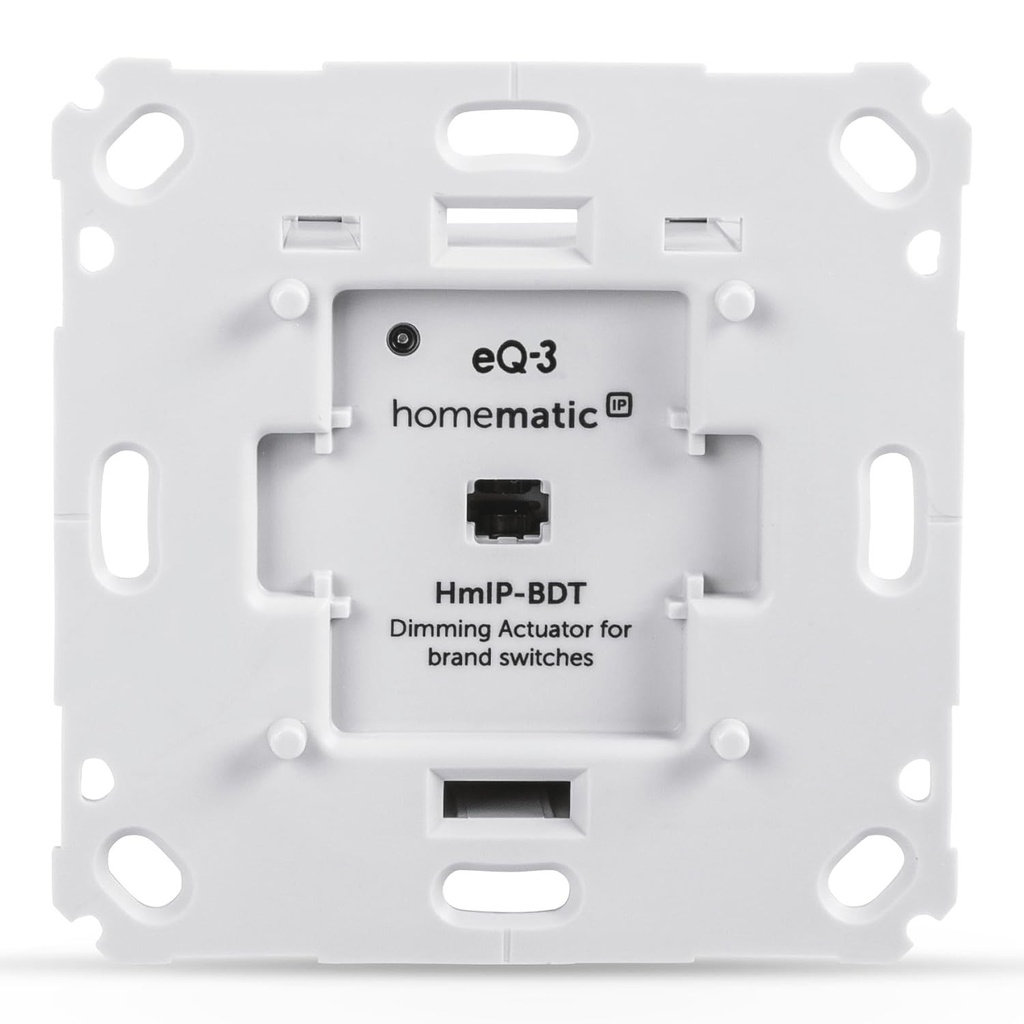 Actuator de reglare a intensității luminoase Homematic IP Smart home pentru întrerupătoare de marcă - întrerupere de fază, variator cu întrerupere de fază pentru lămpi reglabile, precum și pentru majoritatea lămpilor LED reglabile, 143166A0