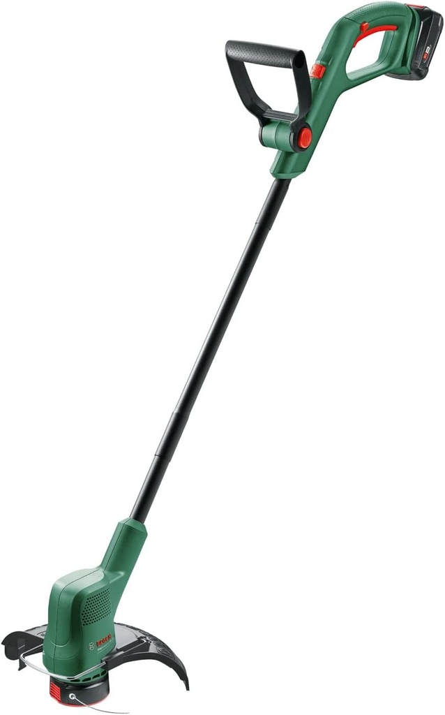 Bosch Home and Garden 06008C1A03 Mașină de tuns iarba Bosch EasyGrassCut 18V-230 (1 baterie 2.0 Ah, sistem de 18 volți, diametru cerc de tăiere: 23 cm, în cutie) Verde clasic