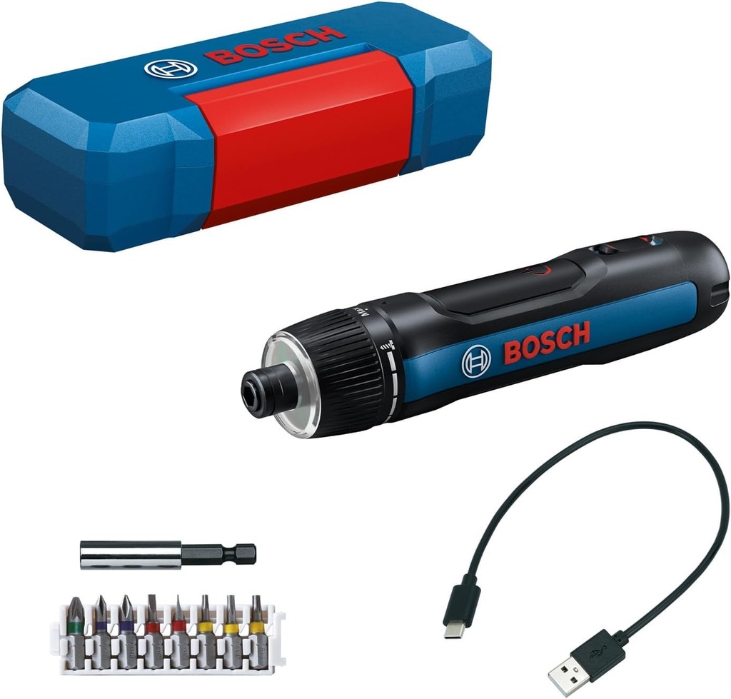 Șurubelniță fără fir Bosch Professional Bosch GO 3 (include set de 8 biți, suport pentru biți, cablu USB-C, geantă mini)