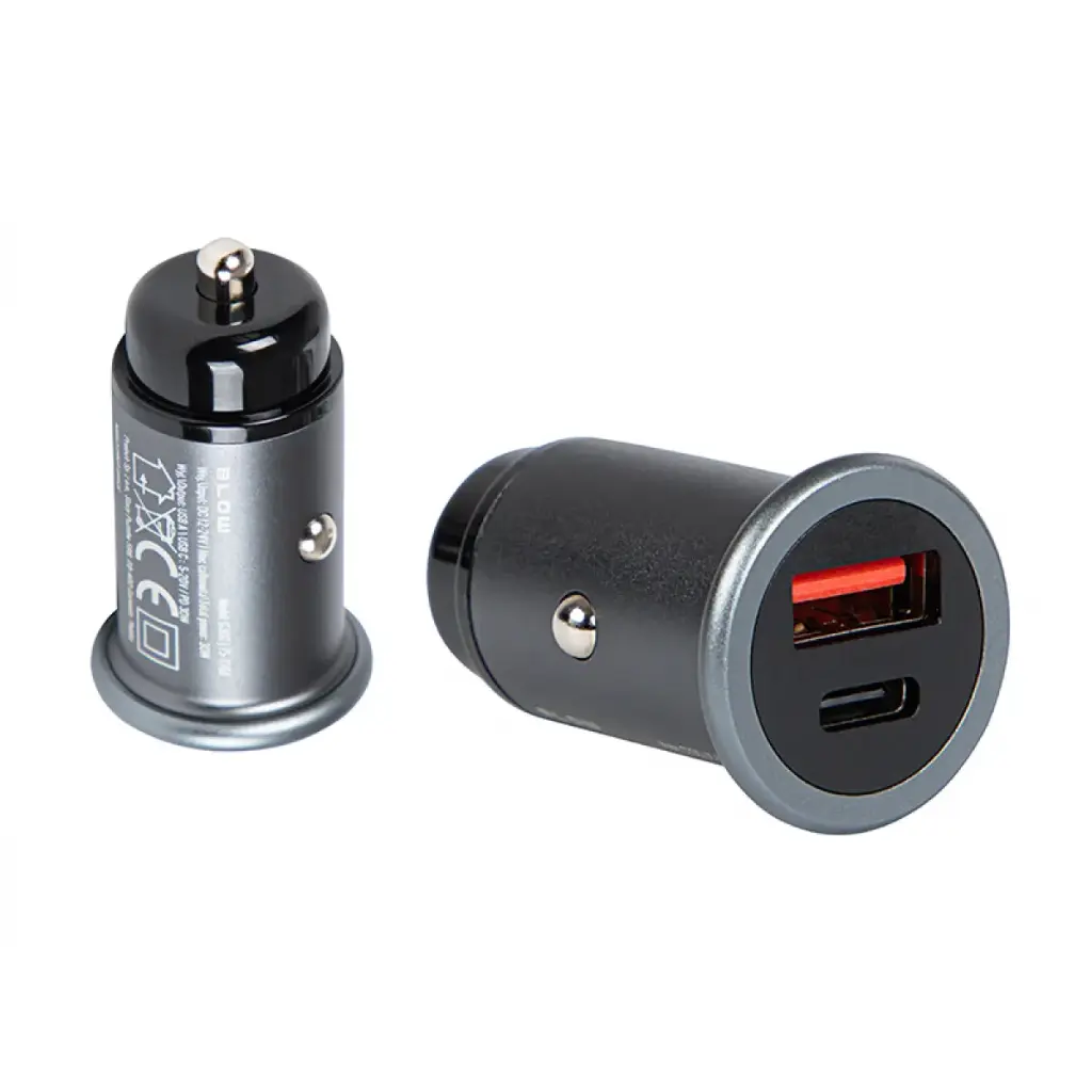 Încărcător auto 2x USB-A + USB-C 30W G30C, 75-726