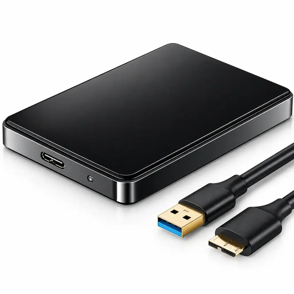 Carcasă pentru hard disk SSD, USB 3.0, 2,5 inch, SATA 3, HDD de 7 mm, carcasă externă pentru hard disk, cutie portabilă pentru hard disk pentru desktop și mobil