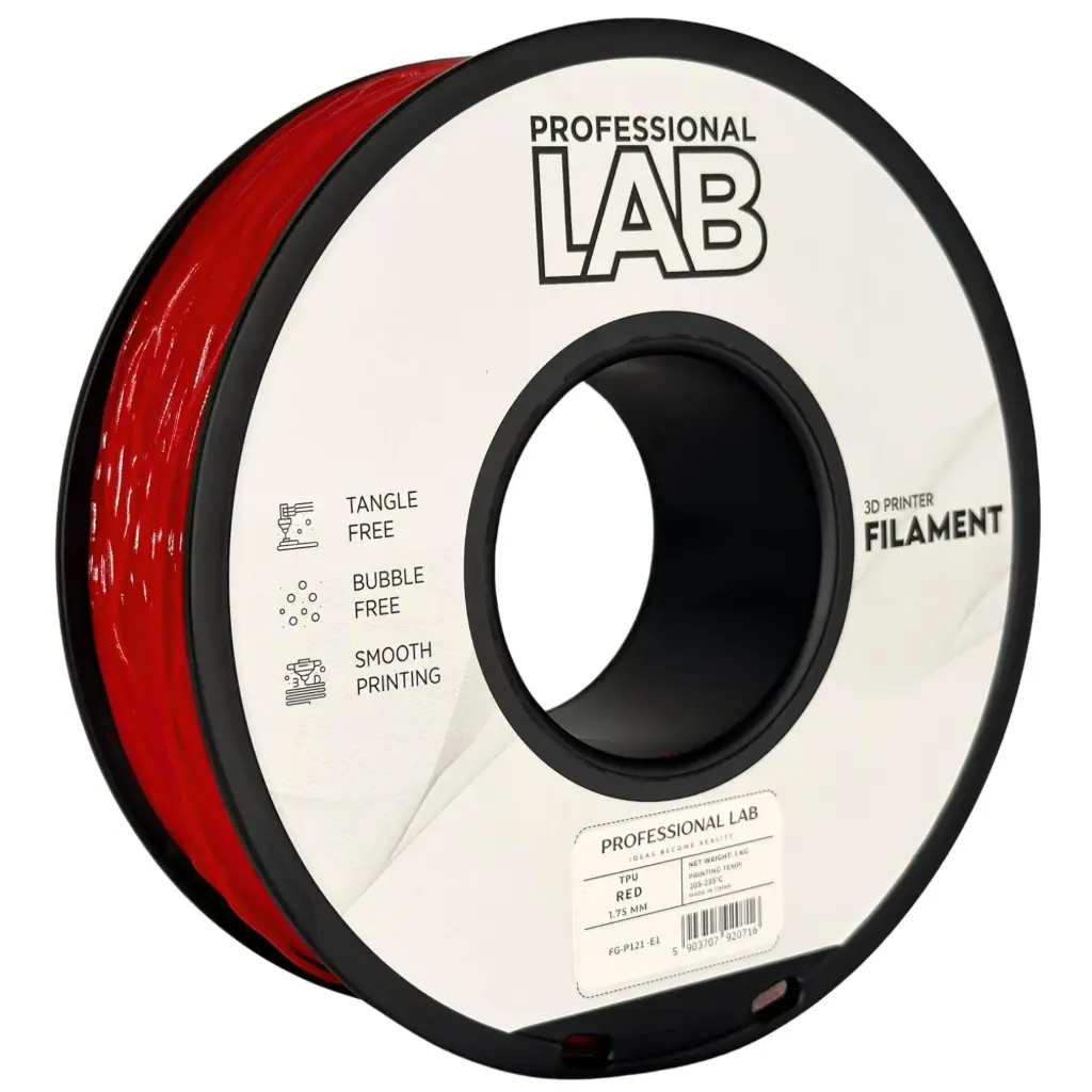 Filament imprimanta 3D TPU Red - Prof. Lab 1.75mm 1KG