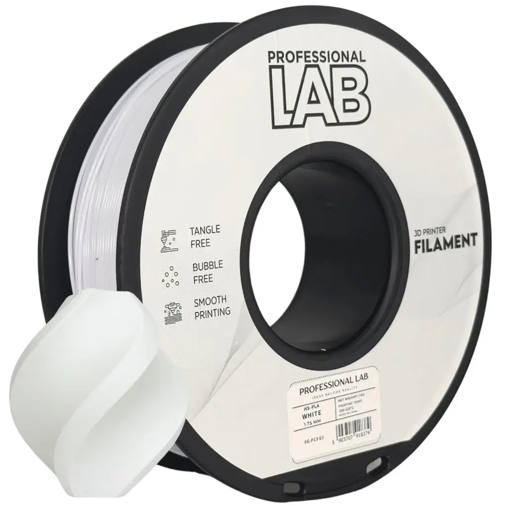 Filament imprimanta 3D HS-PLA White - Prof. Lab 1.75mm 1KG