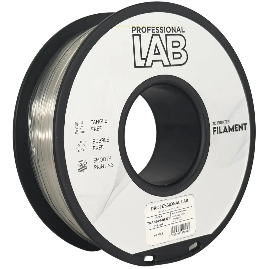 Filament imprimanta 3D HS-PLA Transparent - Prof. Lab 1.75mm 1KG