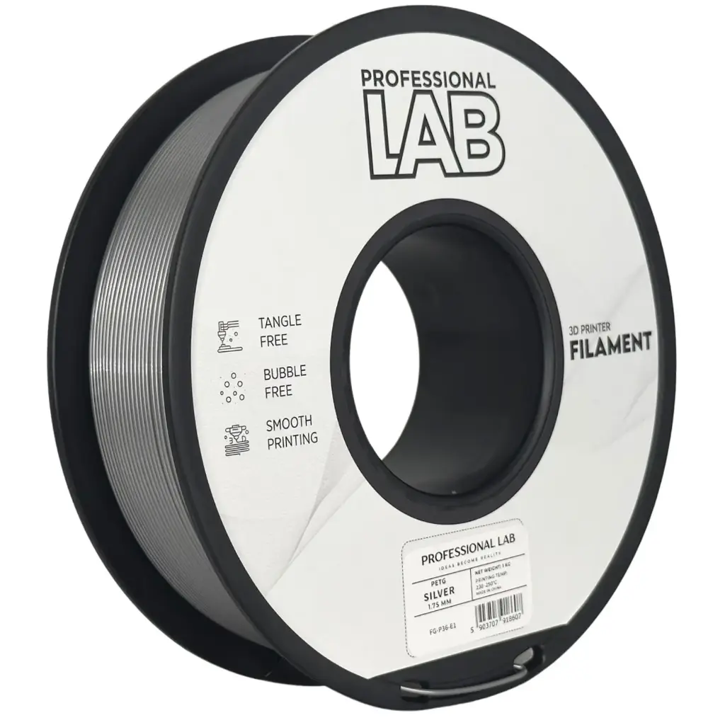 Filament imprimanta 3D PETG Silver - Prof. Lab 1.75mm 1KG