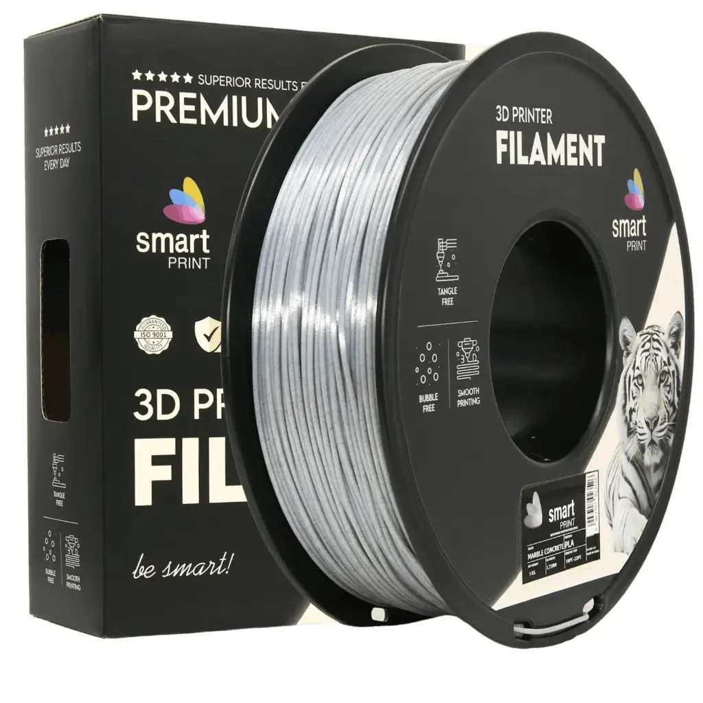 Filament imprimanta 3D PLA marble concrete - Smart Print 1.75mm 1KG