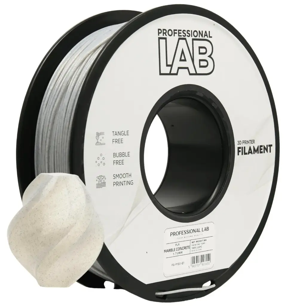 Filament imprimanta 3D PLA Marble Concrete - Prof. Lab 1.75mm 1KG