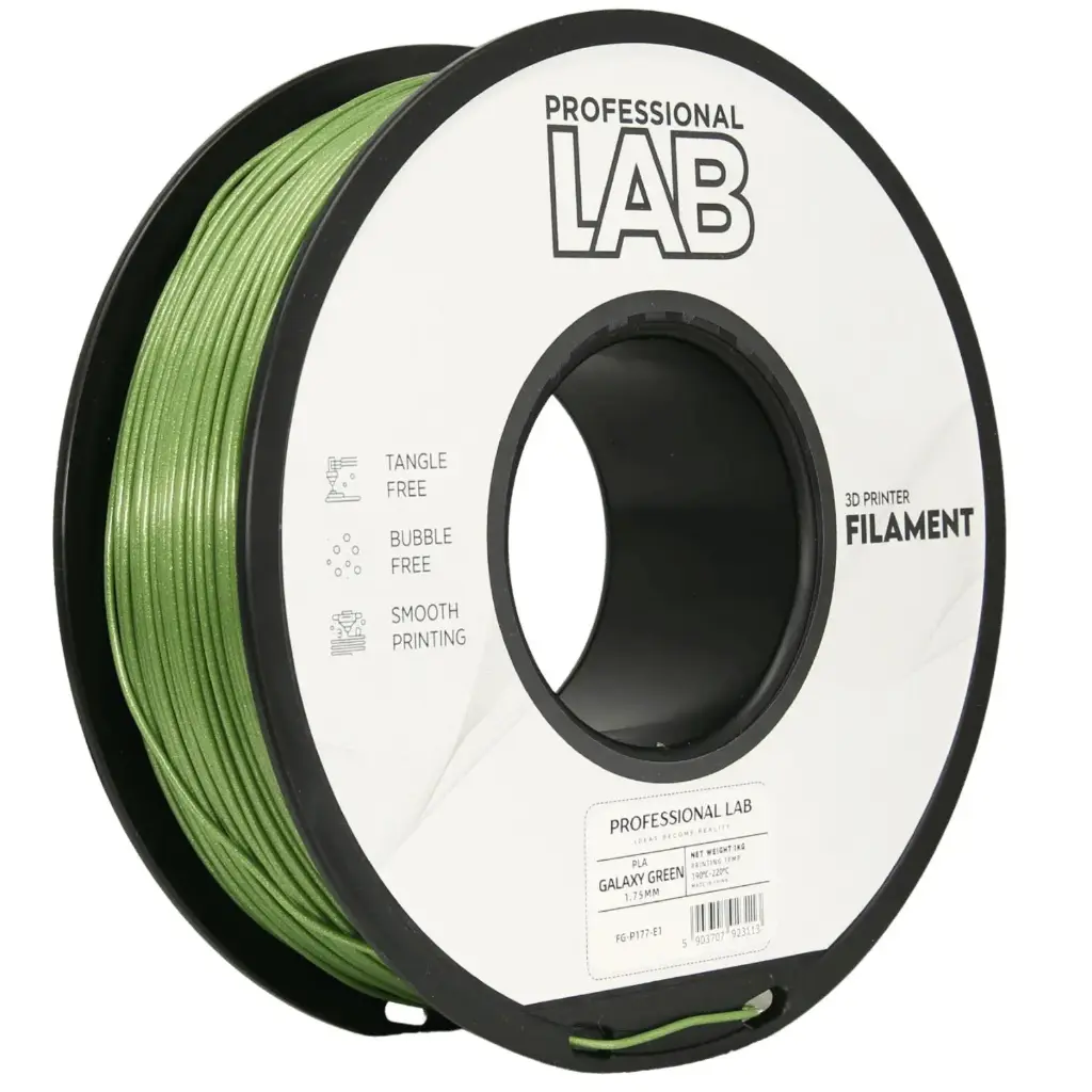 Filament imprimanta 3D PLA Galaxy Green - Prof. Lab 1.75mm 1KG