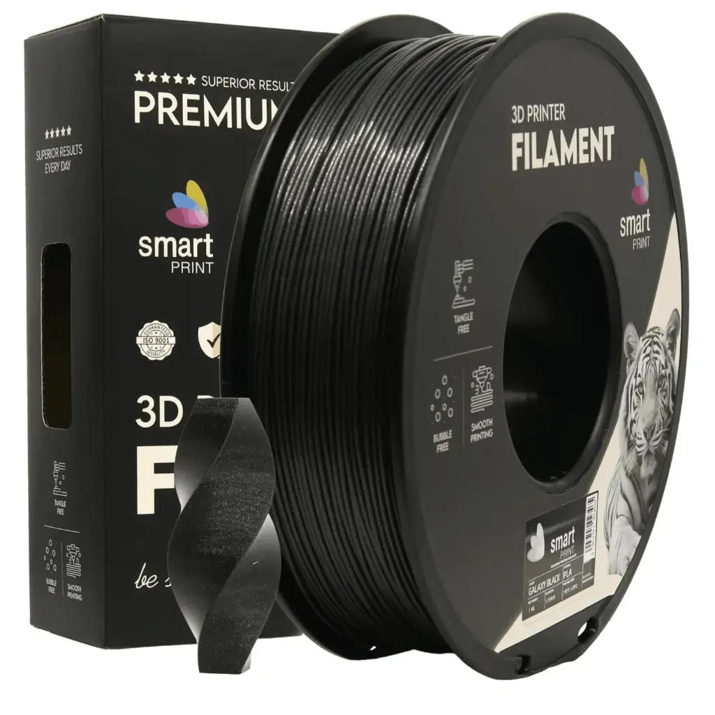 Filament imprimanta 3D PLA Galaxy Black - Smart Print 1.75mm 1KG