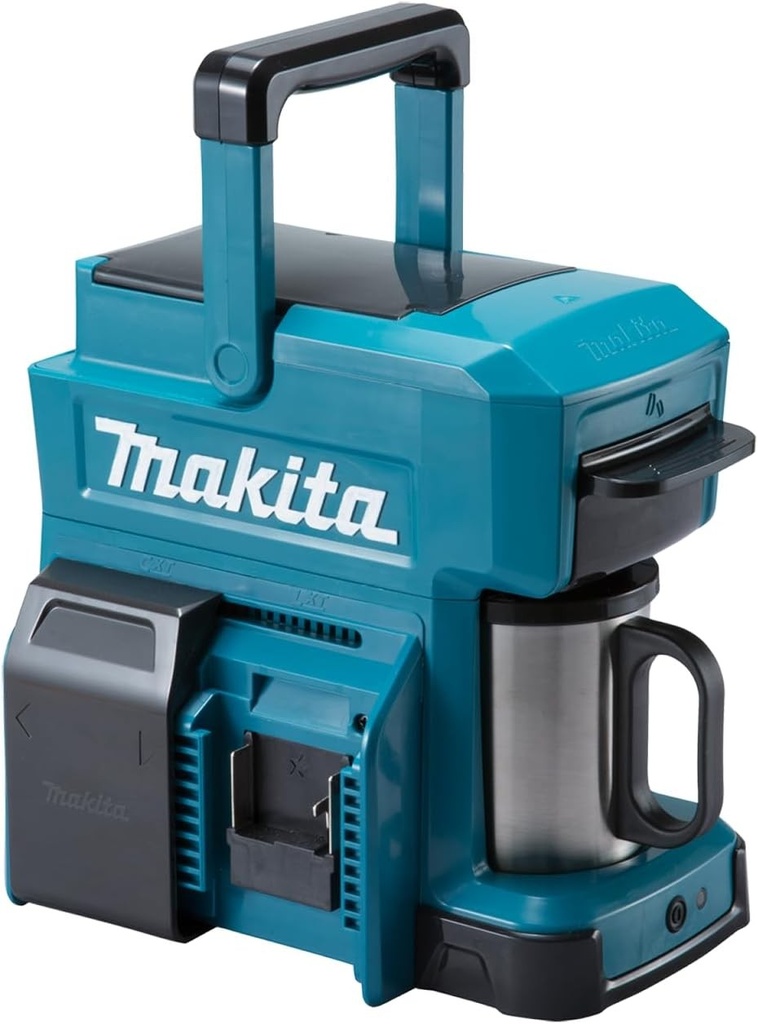 Aparat de cafea fără fir Makita DCM501Z Li-Ion, baterii și încărcător neincluse, albastru, 10,8 V până la 18 V