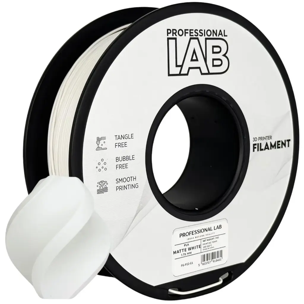 Filament imprimanta 3D PLA Matte White - Prof. Lab 1.75mm 1KG