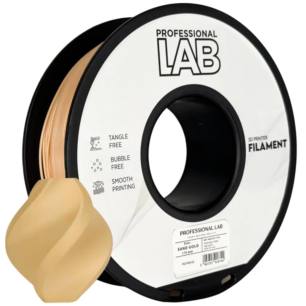 Filament imprimanta 3D PLA+ Sand Gold - Prof. Lab 1.75mm 1KG