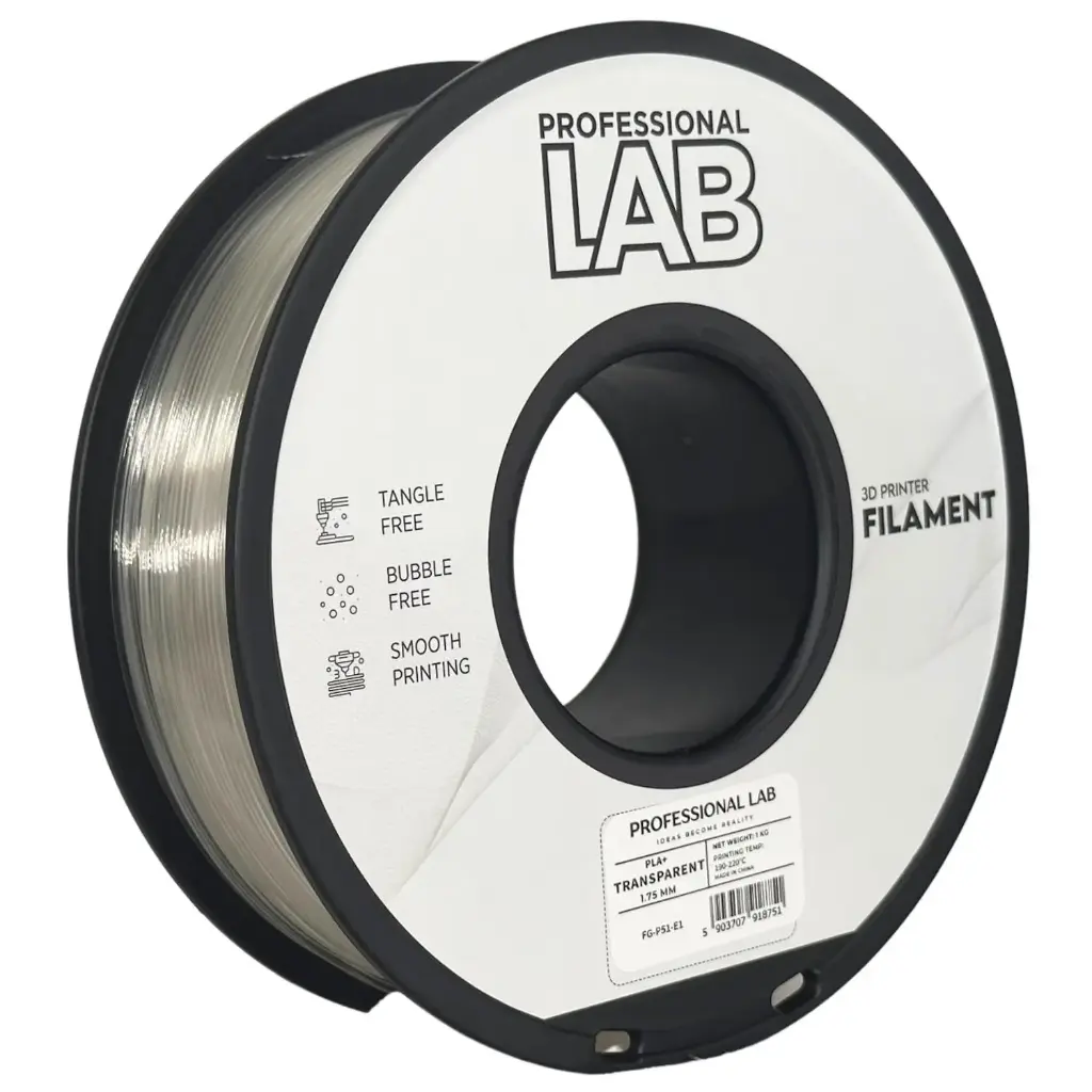 Filament imprimanta 3D PLA+ Transparent - Prof. Lab 1.75mm 1KG