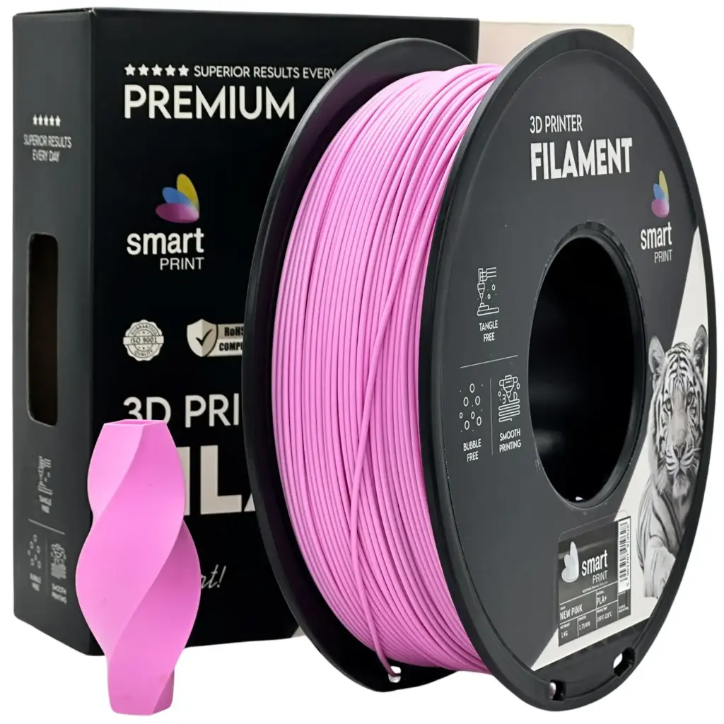 Filament imprimanta 3D PLA+ New Pink - Smart Print 1.75mm 1KG