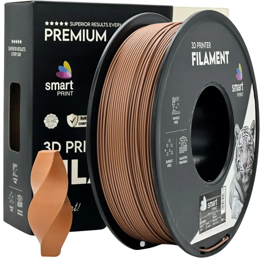 Filament imprimanta 3D PLA+ Brown - Smart Print 1.75mm 1KG