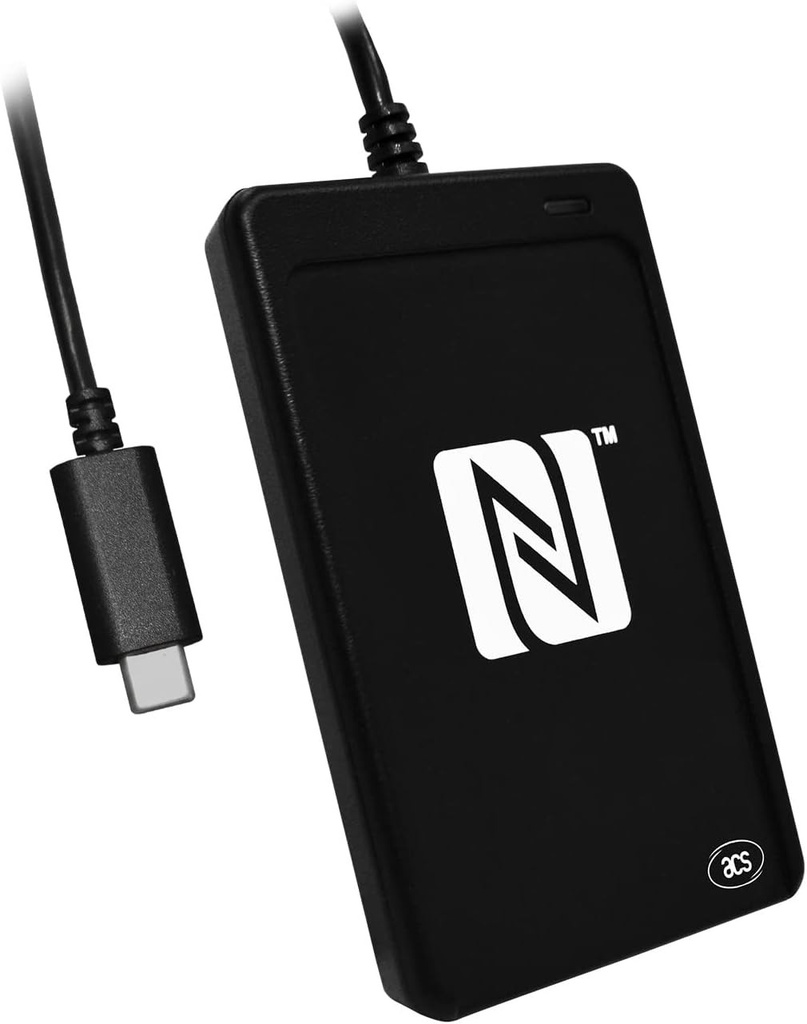 Cititor de carduri și taguri NFC ACS ACR1252U USB (Proximity/Contactless), negru (USB-C)