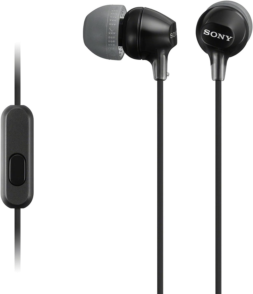 Casti intraauriculare Sony MDR-EX15AP (cu functie casti, microfon integrat) negru