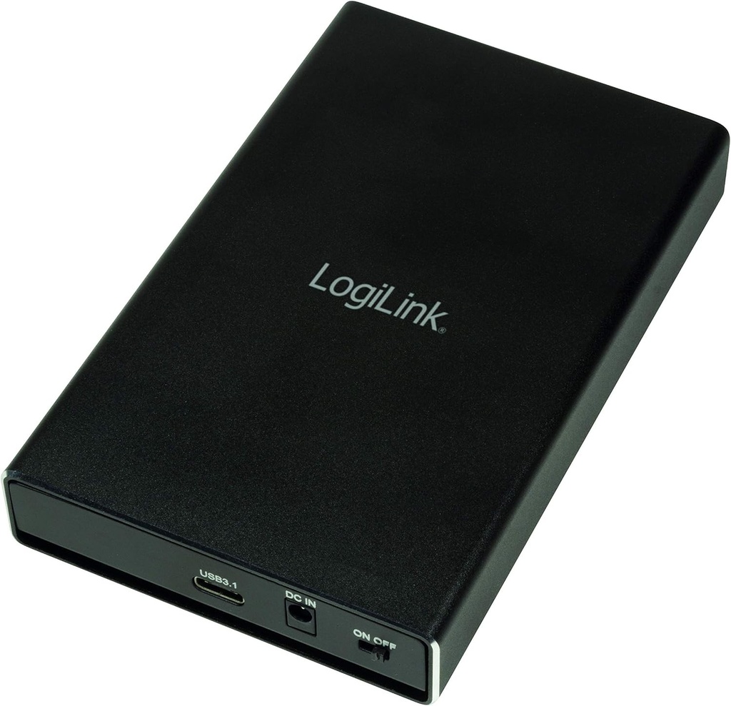 Carcasă pentru unități de stocare RAID Logilink UA0297 cu 2 sloturi (2 x SSD M.2), suport RAID, pentru SSD-uri M.2 SATA, USB 3.1 Gen2, negru