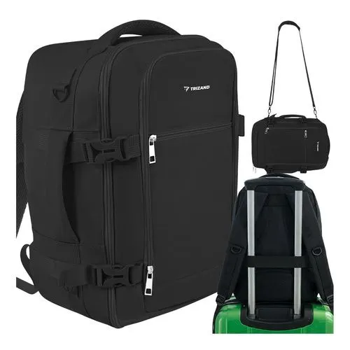 Rucsac de drumeție negru 40x25x20 cm Trizand