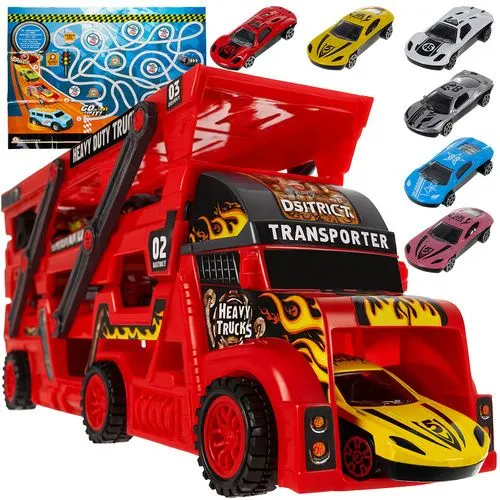Set camion TIR cu 6 mașinuțe