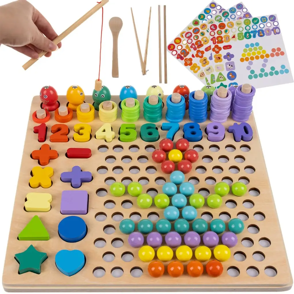 Puzzle din lemn cu mărgele DU17