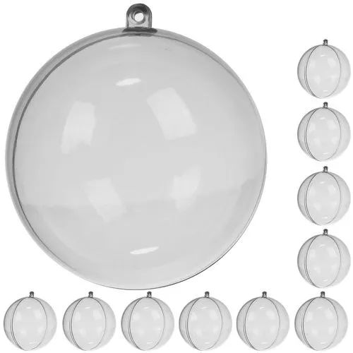 Globuri transparente de 10 cm, set de 10 buc. Ruhhy