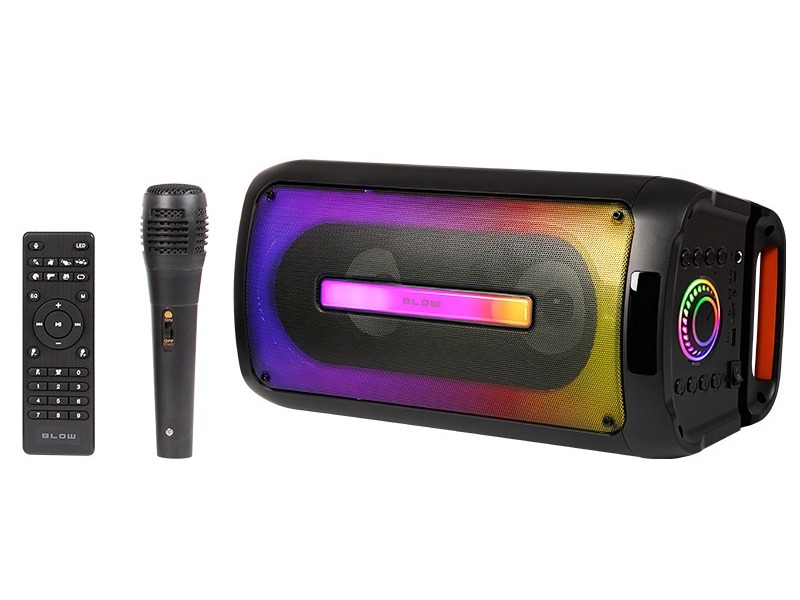Boxă portabilă Bluetooth 5.3 Blow CityLight 160 W, karaoke cu microfon, radio FM, TWS, telecomandă