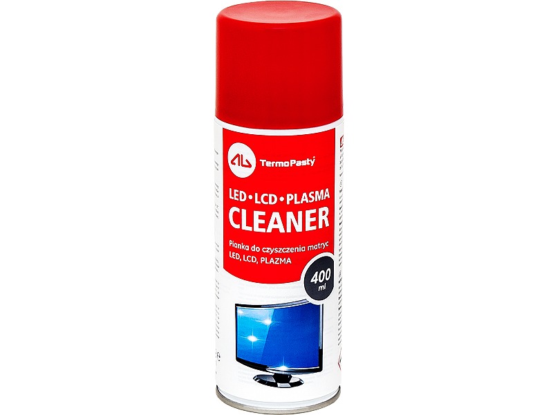 Spumă spray AG TermoPasty 400 ml pentru curățarea ecranelor LCD, LED, TFT și plasma, antistatică