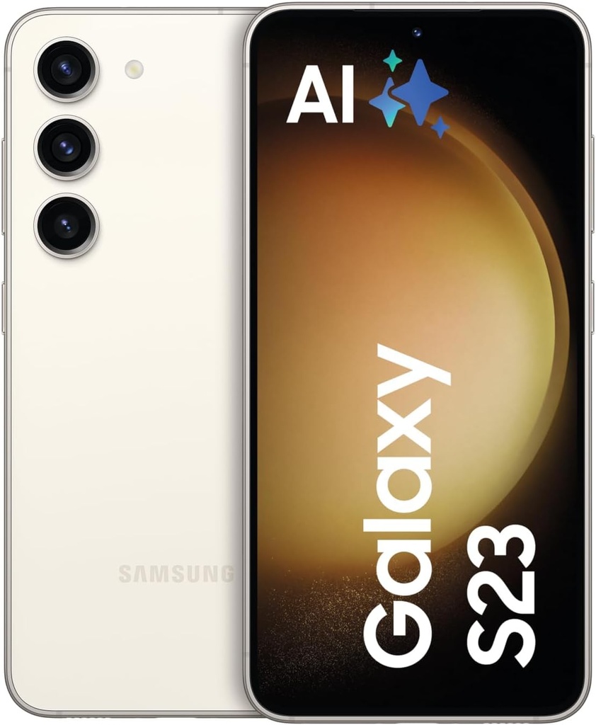 Smartphone Android Samsung Galaxy S23 AI, 128 GB, baterie 3.900 mAh, smartphone fără contract, Lavender inclusiv garanție de 36 de luni a producătorului [Exclusiv la Amazon]