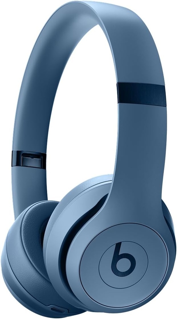 Beats Solo 4 – Căști on-ear Bluetooth fără fir, compatibile Apple și Android, 50 de ore de viață a bateriei – Slate Blue