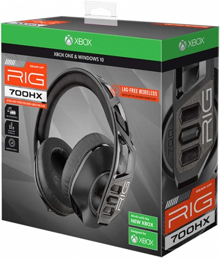 Căști de gaming fără fir NACON Rig 700HX negru pentru seria Xbox/One/PC