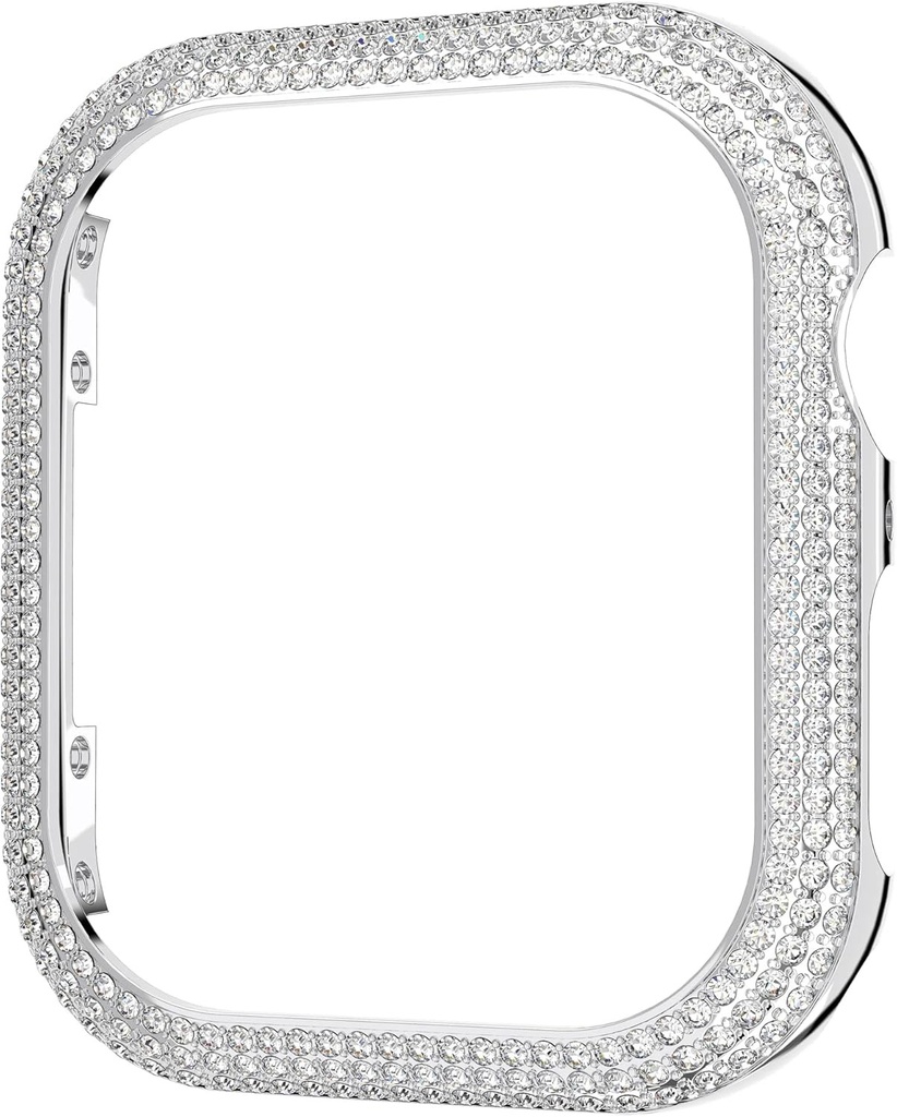 Cadru Swarovski Sparkling pentru Apple Watch Series 7, cadru de cristal placat cu rodiu de 41 mm