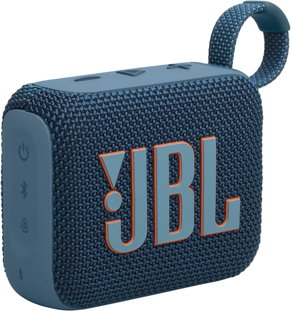 Difuzor portabil Bluetooth JBL GO 4, difuzor wireless cu design compact, rezistent la apa si la praf IP67, pana la 7 ore de viata a bateriei, USB, compatibil cu aplicatia portabila JBL, albastru