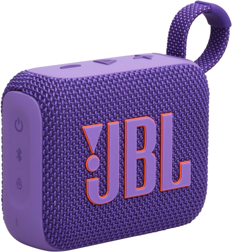 JBL GO 4, difuzor Bluetooth ultra-portabil, sunet JBL Pro, bas puternic, 7 ore de redare, creșterea timpului de redare, IP67 rezistent la apă și praf, violet