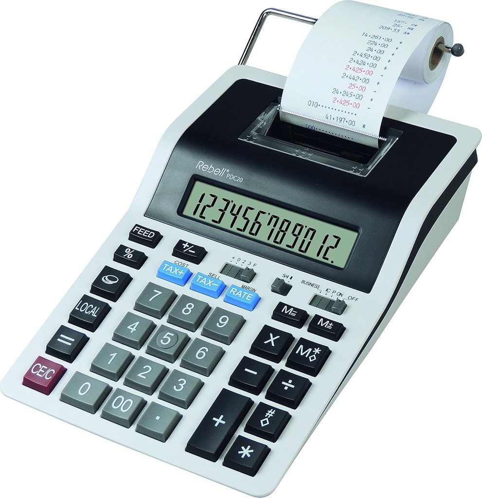 Rebell RE-PDC20-WB - Calculator de imprimare, alb